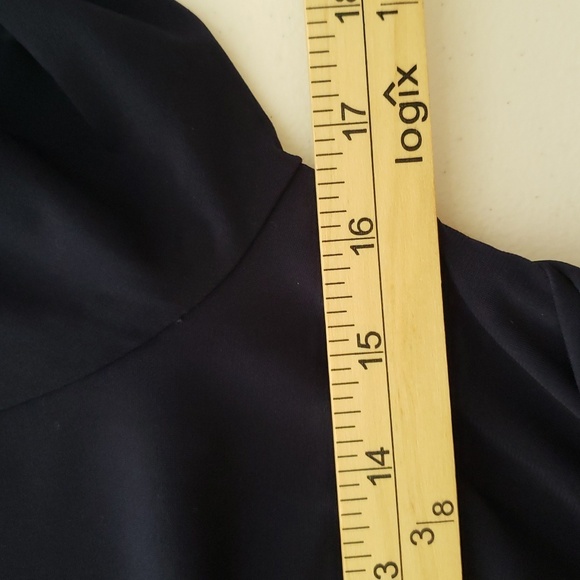 Jessica Howard Fit and Flare Dress 6P Petite Navy Blue Multicolor Colorblock - Picture 15 of 16